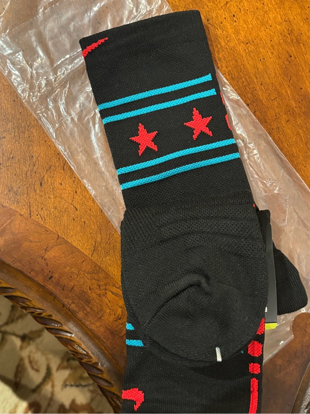 Nike NBA Elite Quick Crew black all star print socks - Picture 4 of 4
